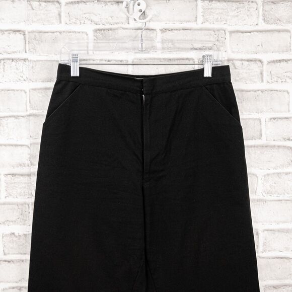 vtg Yohji Yamamoto Relaxed leg Chino Pants in Black Cotton sz M made in France - Picture 5 of 8